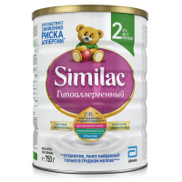 SIMILAC ГИПОАЛЛЕРГЕННЫЙ 2 СМЕСЬ СУХАЯ ДЛЯ ДЕТЕЙ ОТ 6 ДО 12 МЕС 750,0